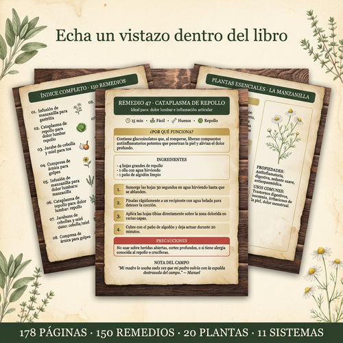 Los 150 Remedios Naturales Olvidados del Campo